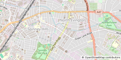 Map of Leicester, Leicestershire