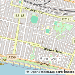 Map of Hove, East Sussex