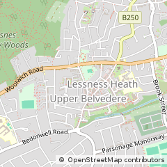 Map of Belvedere, Kent