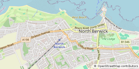 Map of North Berwick, East Lothian
