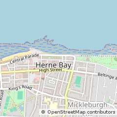 Map of Herne BAY, Kent