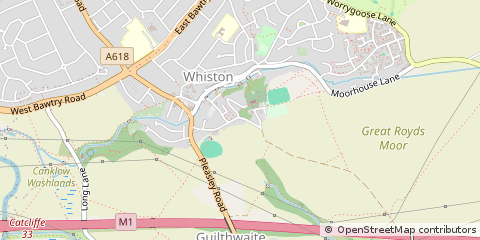 Map of Rotherham