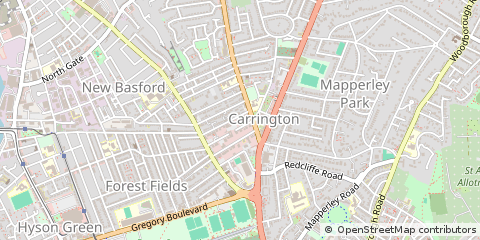 Map of Nottingham