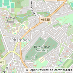Map of Sheffield, South Yorkshire