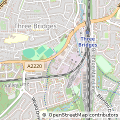 Map of Crawley, West Sussex
