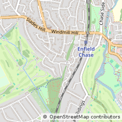 Map of Enfield, Middlesex