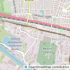 Map of Salford, Lancashire