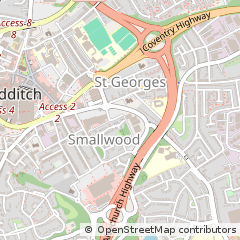 Map of Redditch, Worcestershire