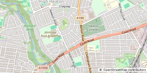 Map of Newcastle Upon Tyne