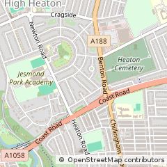 Map of Newcastle Upon Tyne