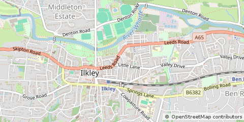 Map of Addingham, West Yorkshire