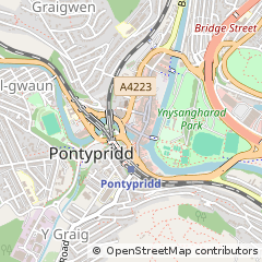 Map of Pontypridd