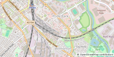 Map of Derby