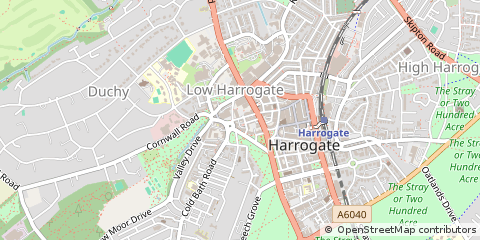 Map of Harrogate, North Yorkshire