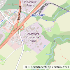 Map of Alnwick, Northumberland