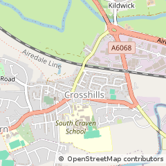 Map of Crosshills, Keighley