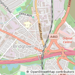 Map of Cannock, Staffs