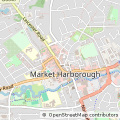 Map of Market Harborough, Leicestershire
