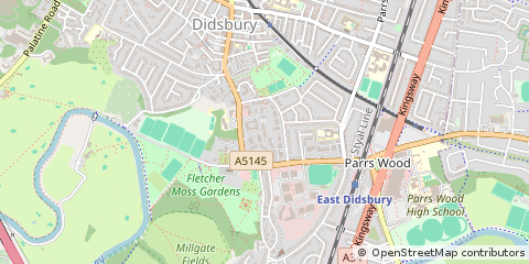 Map of Manchester, Greater Manchester