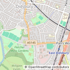 Map of Manchester, Greater Manchester