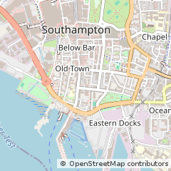 Map of Southampton, Hampshire