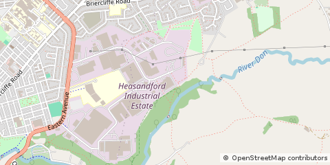 Map of Burnley, Lancashire