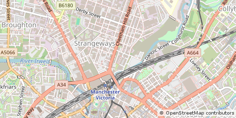 Map of Manchester, Greater Manchester