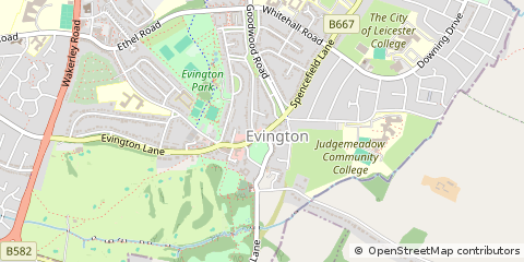 Map of Leicester, Leicestershire