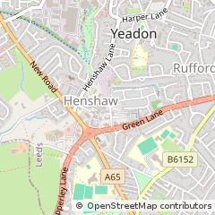 Map of Yeadon, West Yorkshire