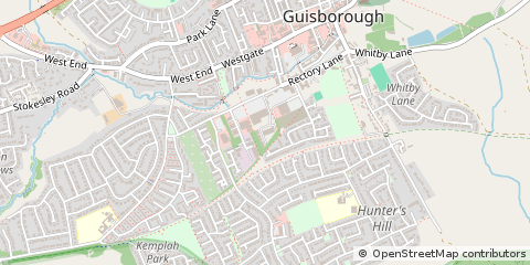 Map of Guisborough, Cleveland