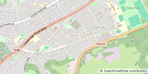 Map of Cardiff