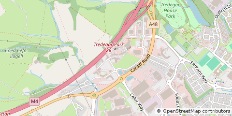 Map of Newport, Gwent