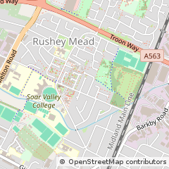Map of Leicester, Leicestershire