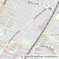 Map of Leicester, Leicestershire