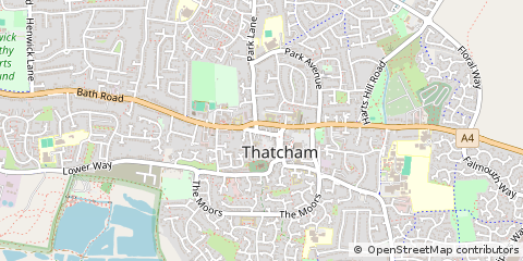 Map of Thatcham, Berkshire