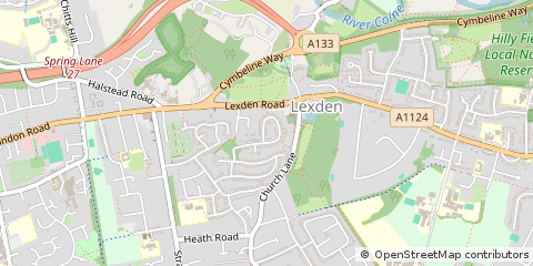 Map of Colchester, Essex