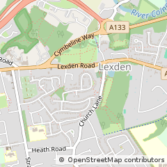 Map of Colchester, Essex