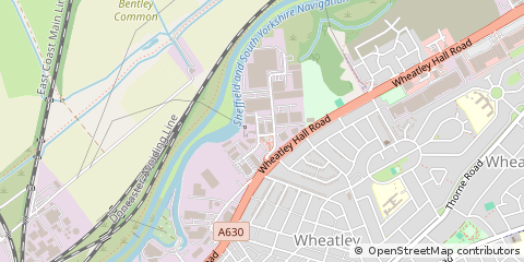Map of Doncaster, South Yorkshire