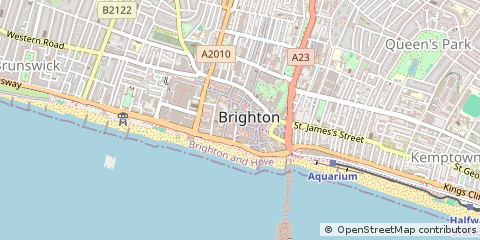 Map of Brighton, East Sussex