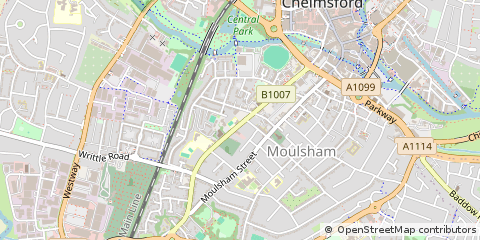 Map of Chelmsford, Essex