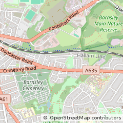Map of Barnsley
