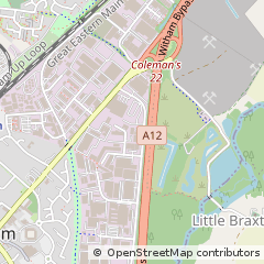 Map of Witham, Essex