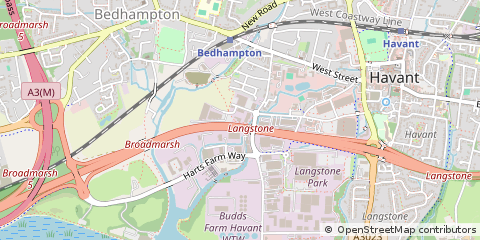 Map of Havant, Hampshire
