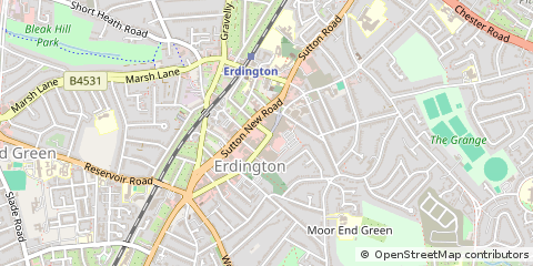 Map of Birmingham, West Midlands
