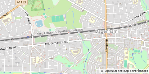 Map of Dagengham
