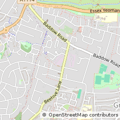 Map of Chelmsford, Essex
