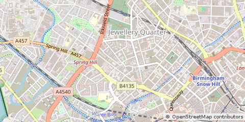 Map of Birmingham, West Midlands