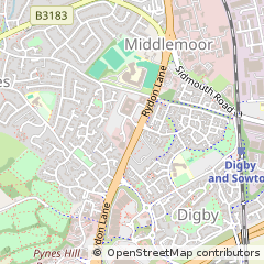 Map of Poole, Dorset