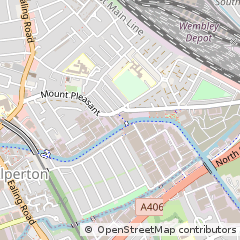 Map of Wembley, Middlesex
