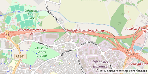 Map of Colchester, Essex